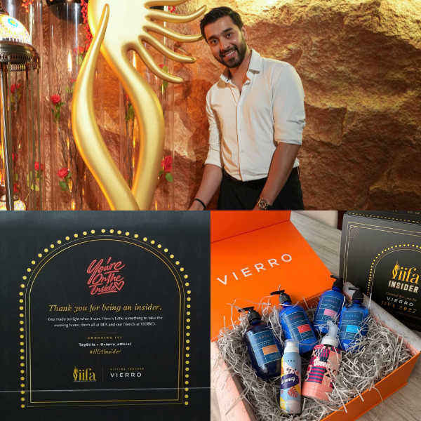 Vierro Perfumes and Cosmetics, IIFA Insider Second Edition, Vierro Official Gifting Partner, Azhar Akbar Mun, Celebrity Gifting, IIFA 2027