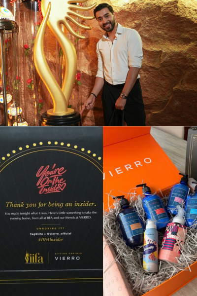 Vierro Perfumes and Cosmetics, IIFA Insider Second Edition, Vierro Official Gifting Partner, Azhar Akbar Mun, Celebrity Gifting, IIFA 2027