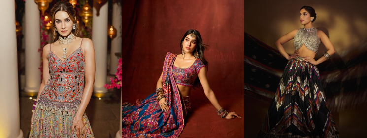 From Dazzling Lehengas to Statement Looks, Bollywood Celebs Are Serving the Best Navratri Outfit Inspo