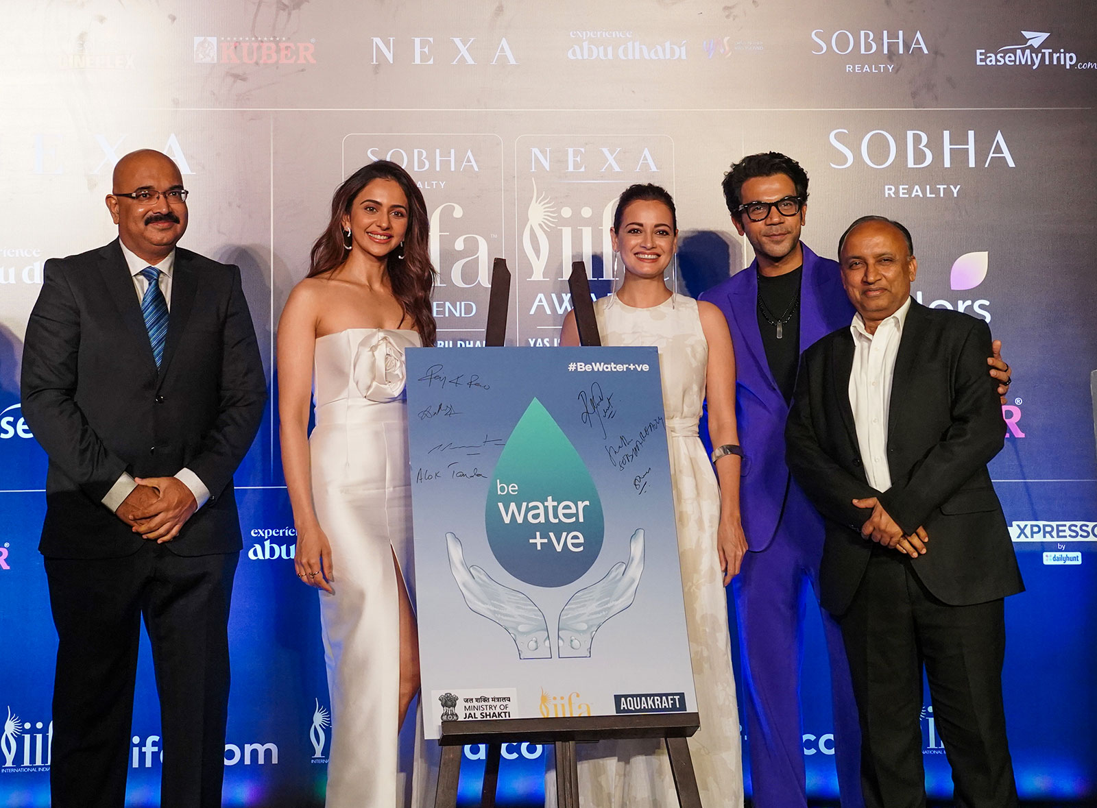 Tree planting and water positive imagery